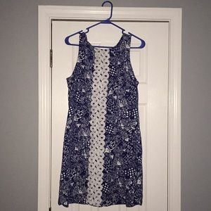 EUC Lilly for Target Blue Shift Dress, Size 12